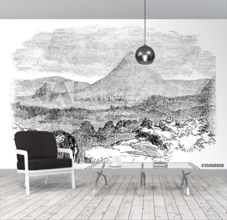 Picture of Comayagua in Honduras vintage engraving